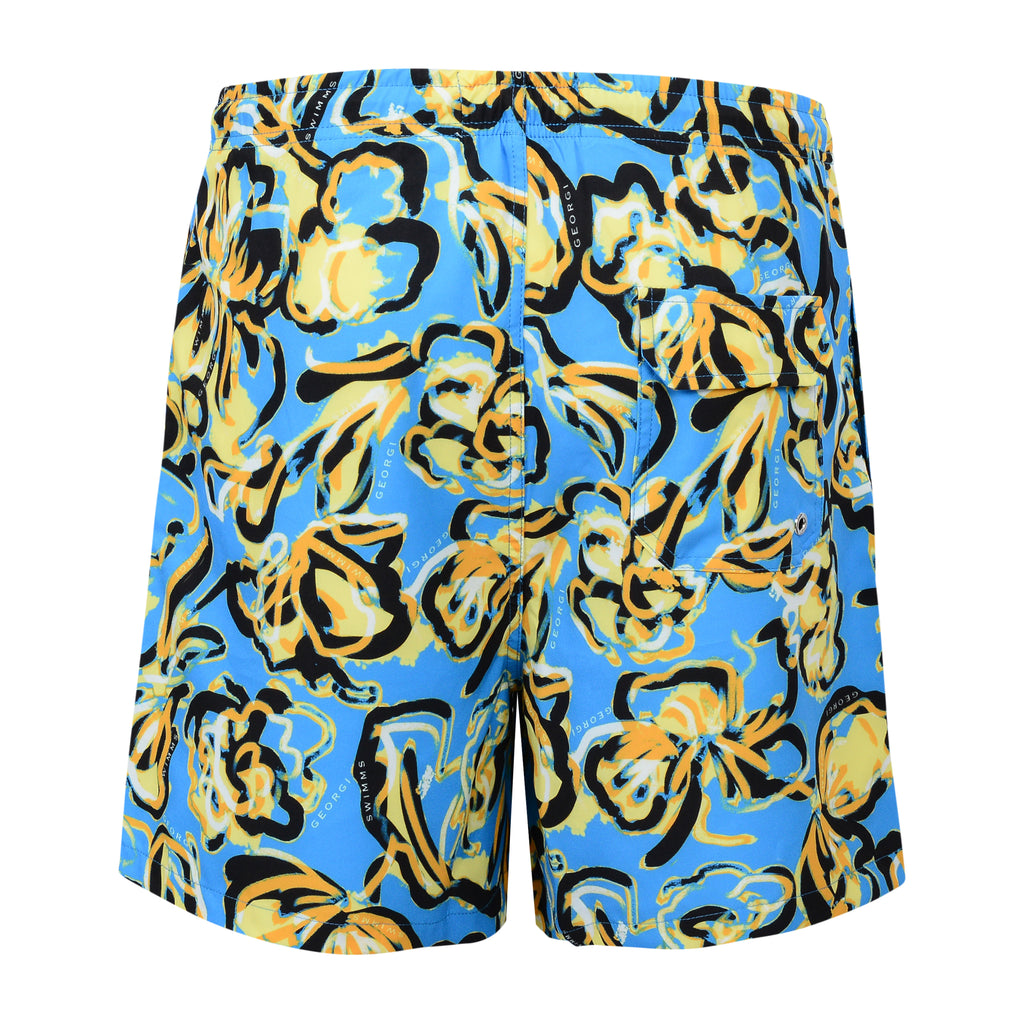 MENS BOARD SHORTS EXCLUSIVE PRINT . MENS SURF SHORT GEORGI SWIMMS MENS SWIMWEAR 