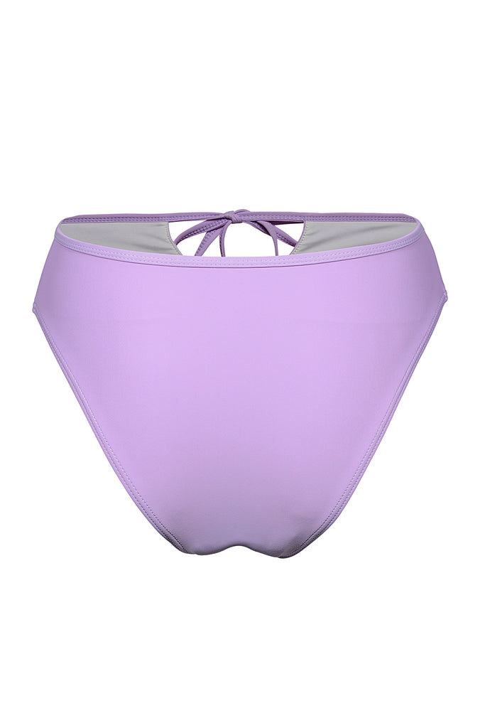 Camille Tie Front Bikini Bottom in Lilac. Shop Now Pay Later with Afterpay.