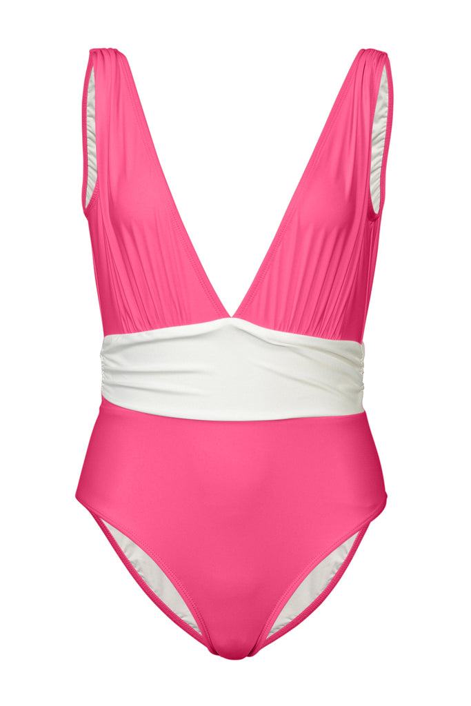 Shop the SIENNA ONE PIECE in Bubblegum exclusively at GEORGI SWIMMS. Buy now pay later with Afterpay.