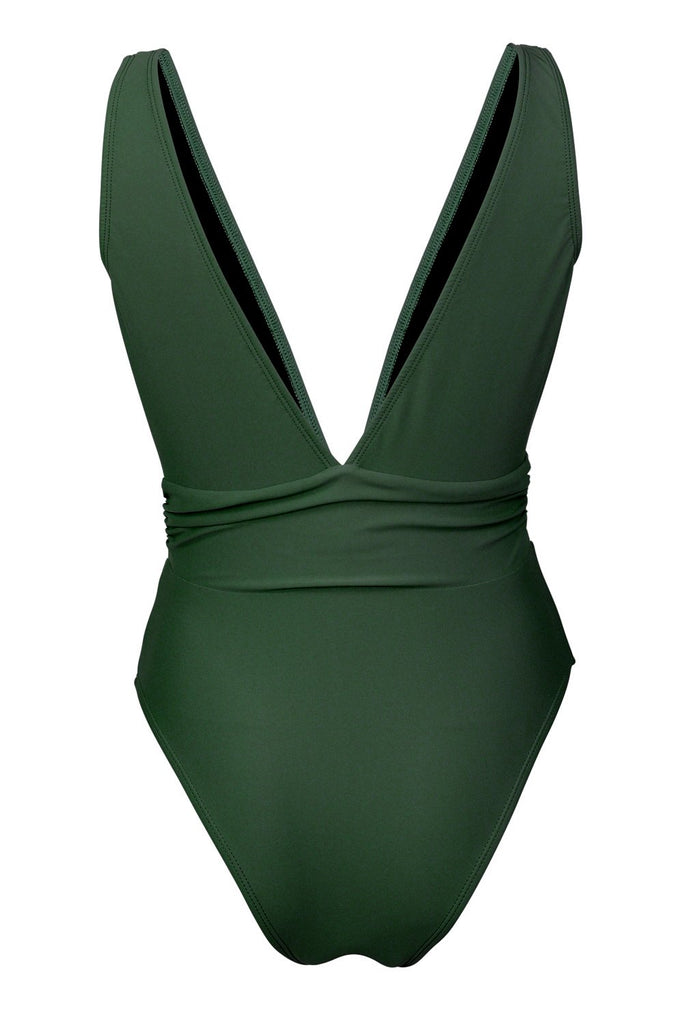 Shop the Sienna One Piece in Hunter Green exclusive to GEORGI SWIMMS. Buy now Pay later with Afterpay.